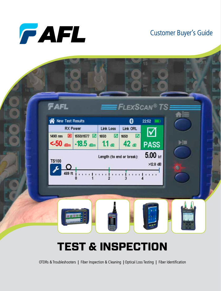 AFL Products Test & Inspections Buyer Guide 2022