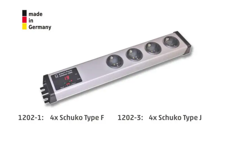 4-fold switched and metered PDU, 4 x safety socket type F