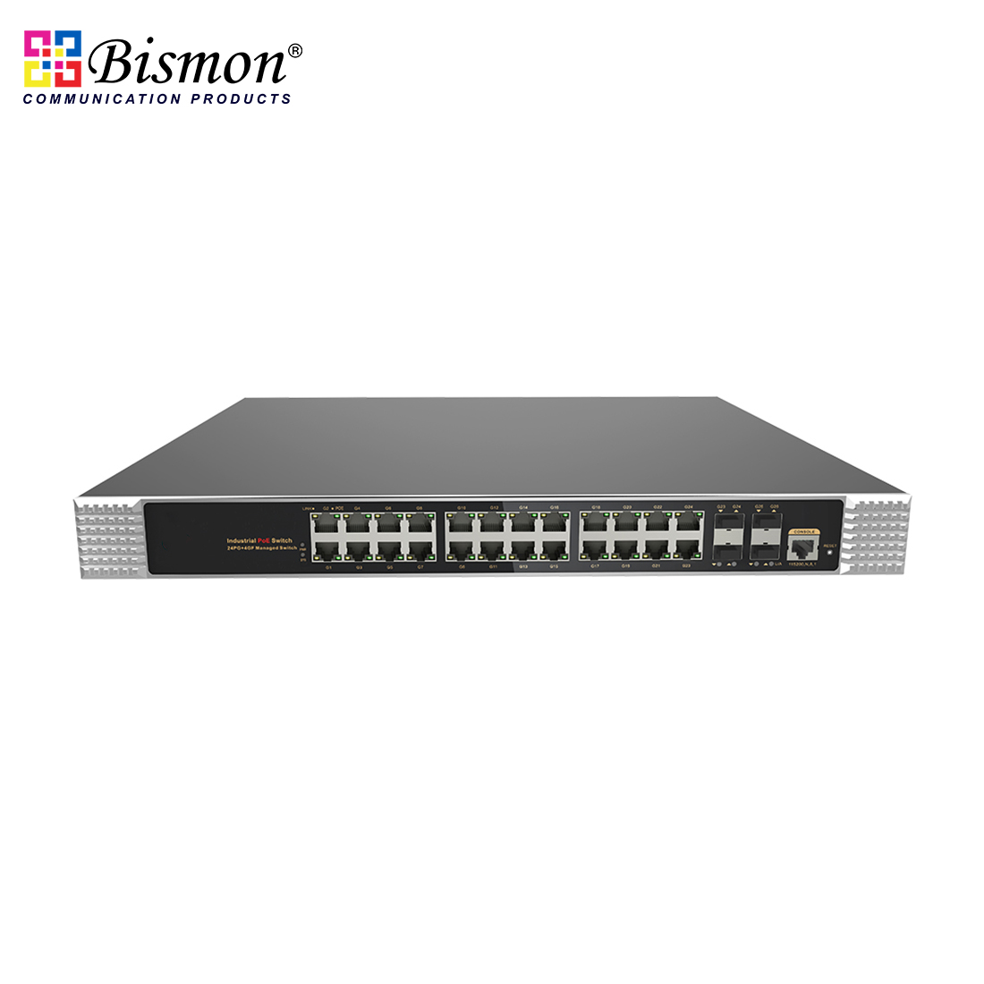 Full-gigabit-28-port-L2-managed-industrial-PoE-fiber-switch