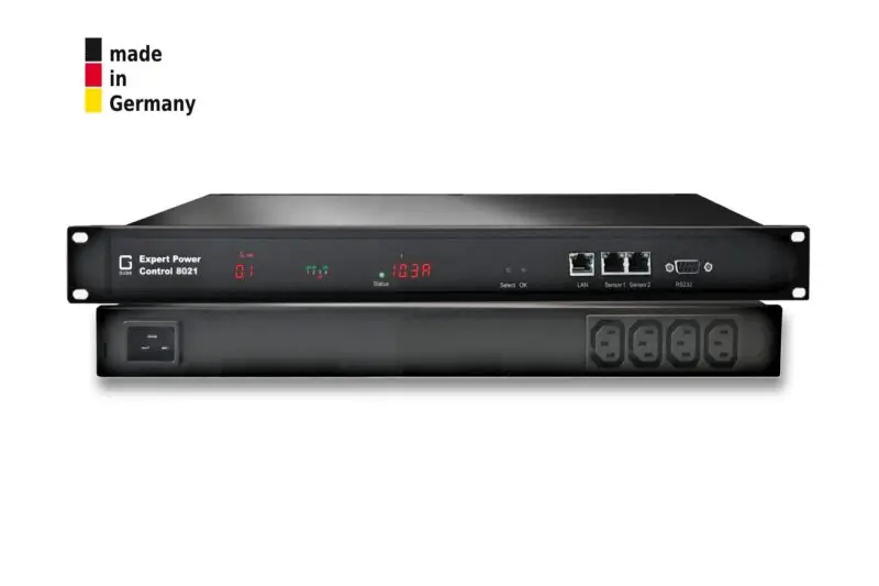 4-fold-switched-and-metered-PDU-1-x-16-A-4-x-IEC-C13-rear-2-sensor-connectors