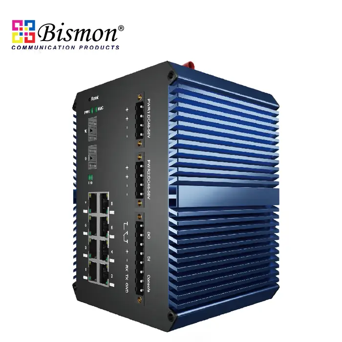 8-port-10-100-1000Base-T-PoE-2xSFP-slot-uplink-Managed-Industrial-grade-Switch-IP50-DC-48-58V