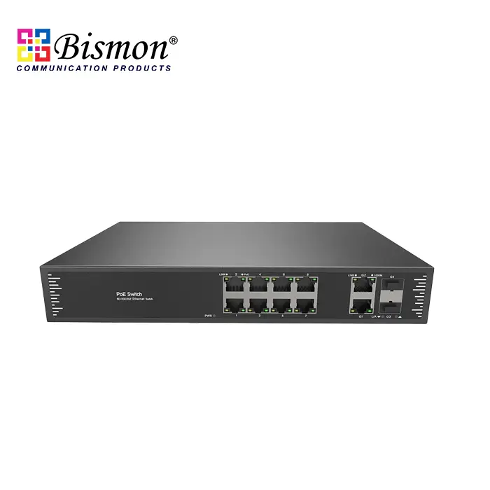 Gigabit-uplink-12-port-PoE-fiber-switch