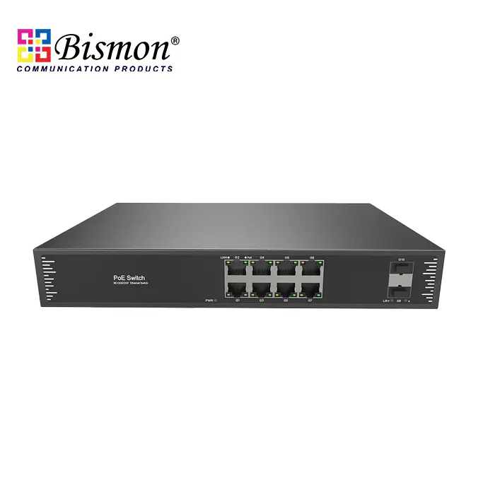 8Port-PoE-10-100-1000M-2SFP-Fiber-1GB-unmanaged-PoE-switch-250W