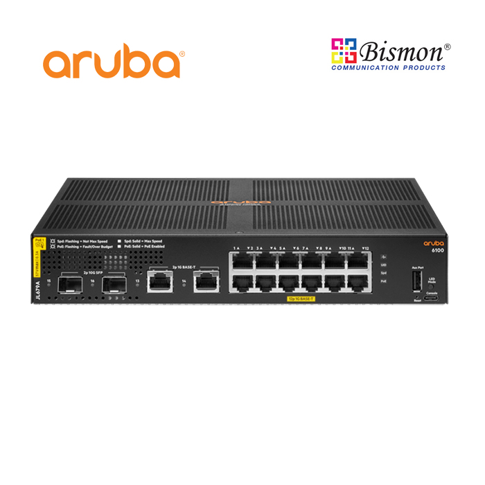 Aruba-6100-12G-CL4-2SFP-139W-Switch