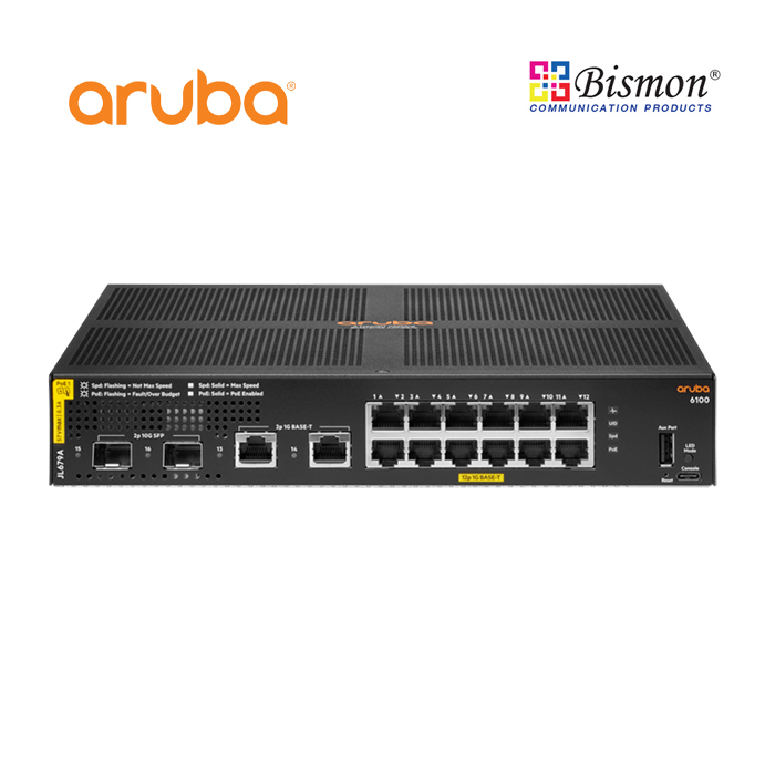 Aruba-JL679A-6100-12G-CL4-2SFP-139W-Switch