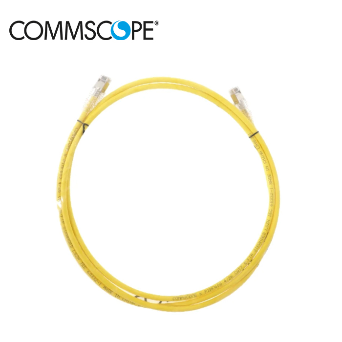 Commscope-Patch-Cord-Cat-6A-F-UTP-Slim-Line-7ft-Yellow-2M