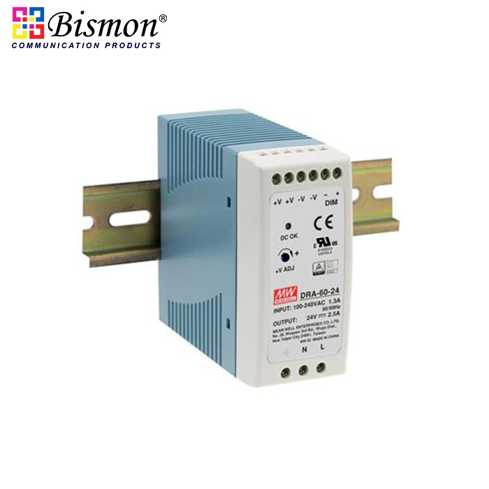 Meanwell-Industrial-DIN-Rail-Power-adapter-60W-Single-Output-Switching-Power-Supply-DRA-60-12