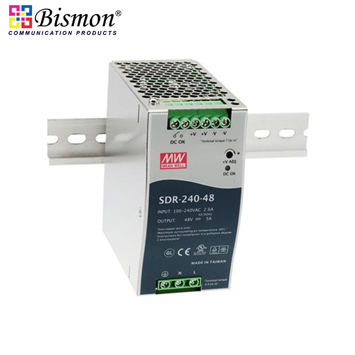 Meanwell-Industrial-DIN-Rail-Power-adapter-240W-Single-Output-Industrial-DIN-RAIL-with-PFC-Function-SDR-240-24