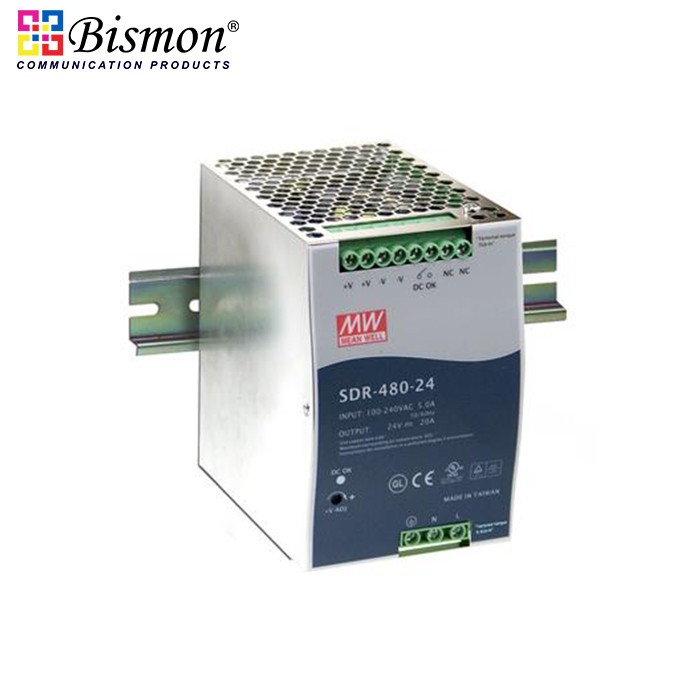 Meanwell-Industrial-DIN-Rail-Power-adapter-480W-Single-Output-Industrial-DIN-RAIL-with-PFC-Function-SDR-480-24