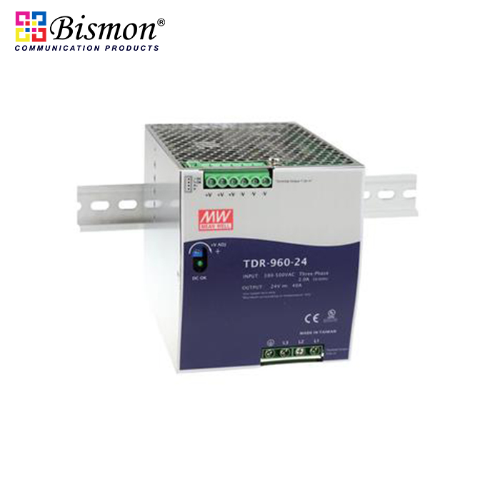 Meanwell-Industrial-DIN-Rail-Power-adapter-960W-Three-Phase-Industrial-DIN-RAIL-with-PFC-Function-TDR-960-24