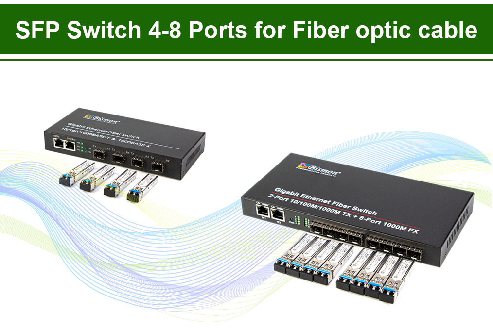 4 & 8 Port SFP Ethernet Fiber Switch 