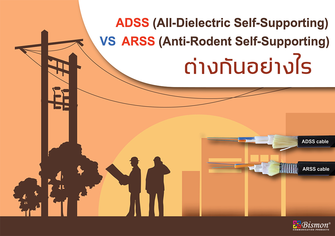 สายไฟเบอร์ออฟติก ADSS แตกต่างกับ ARSS อย่างไร