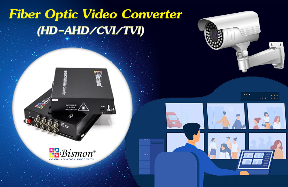 Fiber Optic Video Converter for CCTV