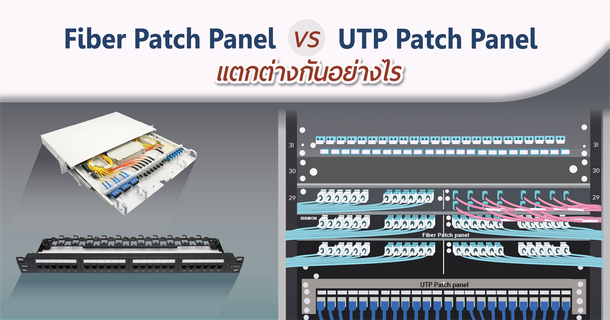 Fiber Patch Panel vs UTP Patch panel ต่างกันอย่างไร