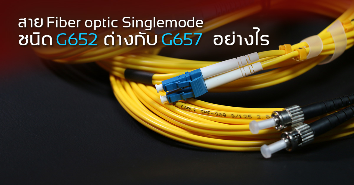 สาย Fiber optic cable Single-mode ชนิด G.652D ต่างกับ G.657A อย่างไร