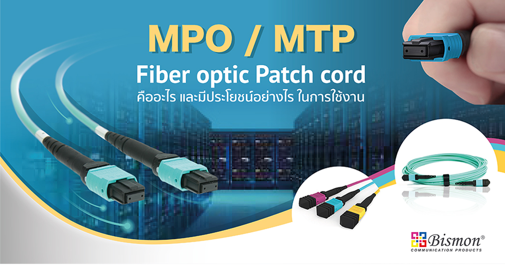 MPO/MTP Fiber optic Patch cord คืออะไร และมีประโยชน์อย่างไร ในการใช้งาน