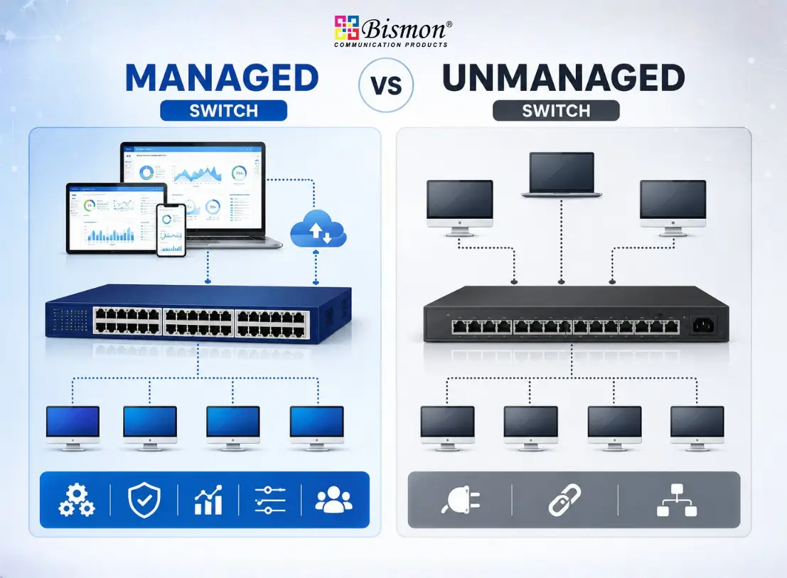 Managed Switch vs Unmanaged Switch ต่างกันอย่างไร? 