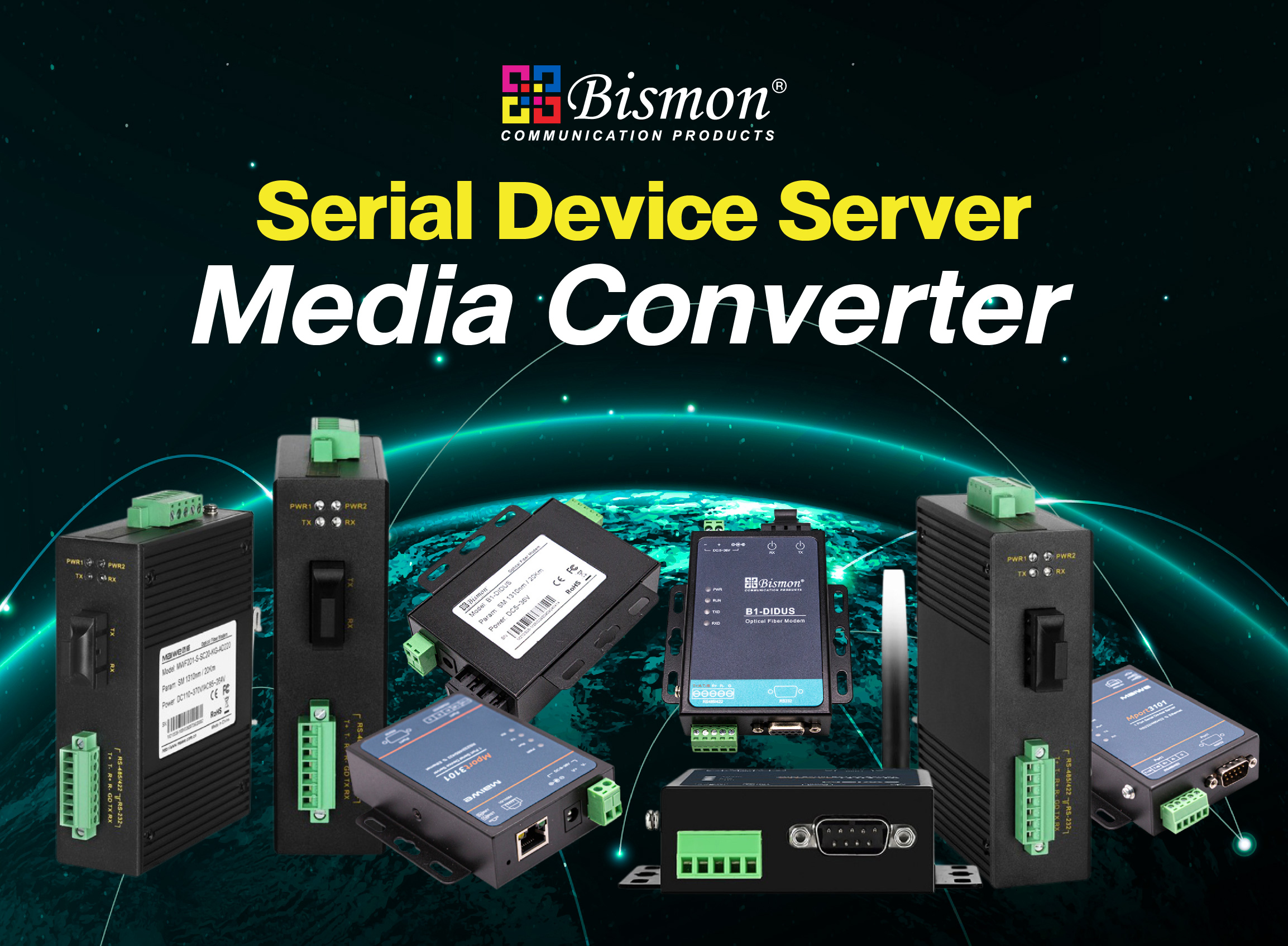 Serial Device Server Media Converter