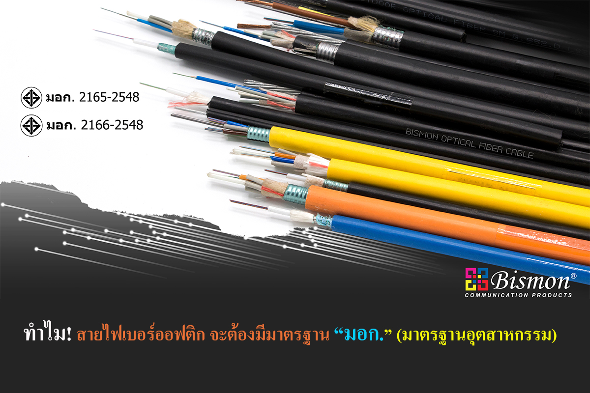 ทำไม! สายไฟเบอร์ออฟติก จะต้องมีมาตรฐาน มอก.? (มาตรฐานอุตสาหกรรม) 