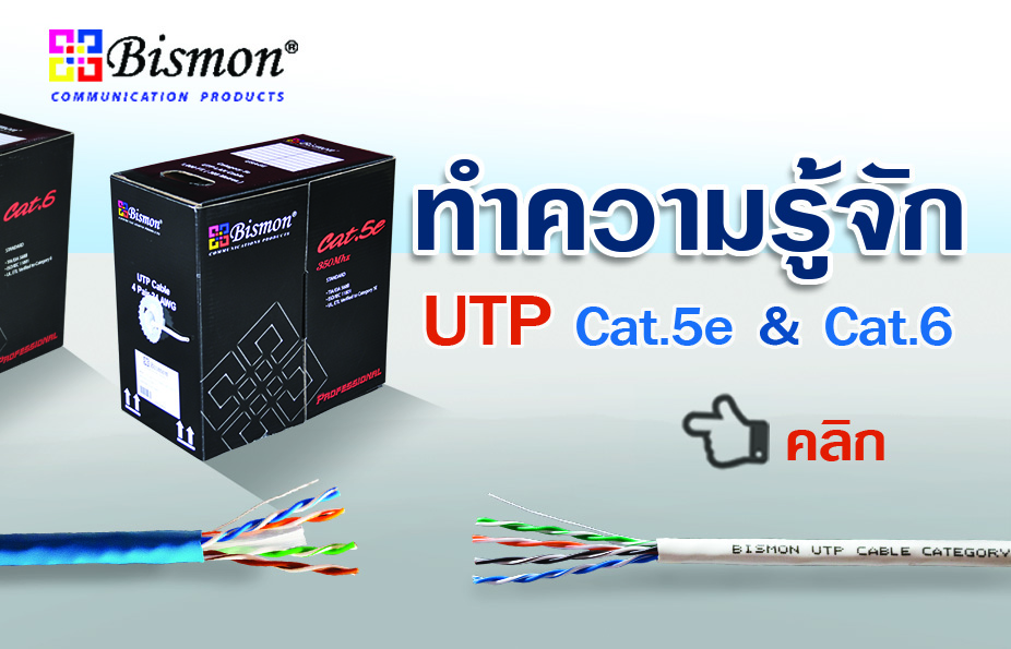 มาทำความรู้จัก กับสายแลน UTP Cat5 และ Cat.6 