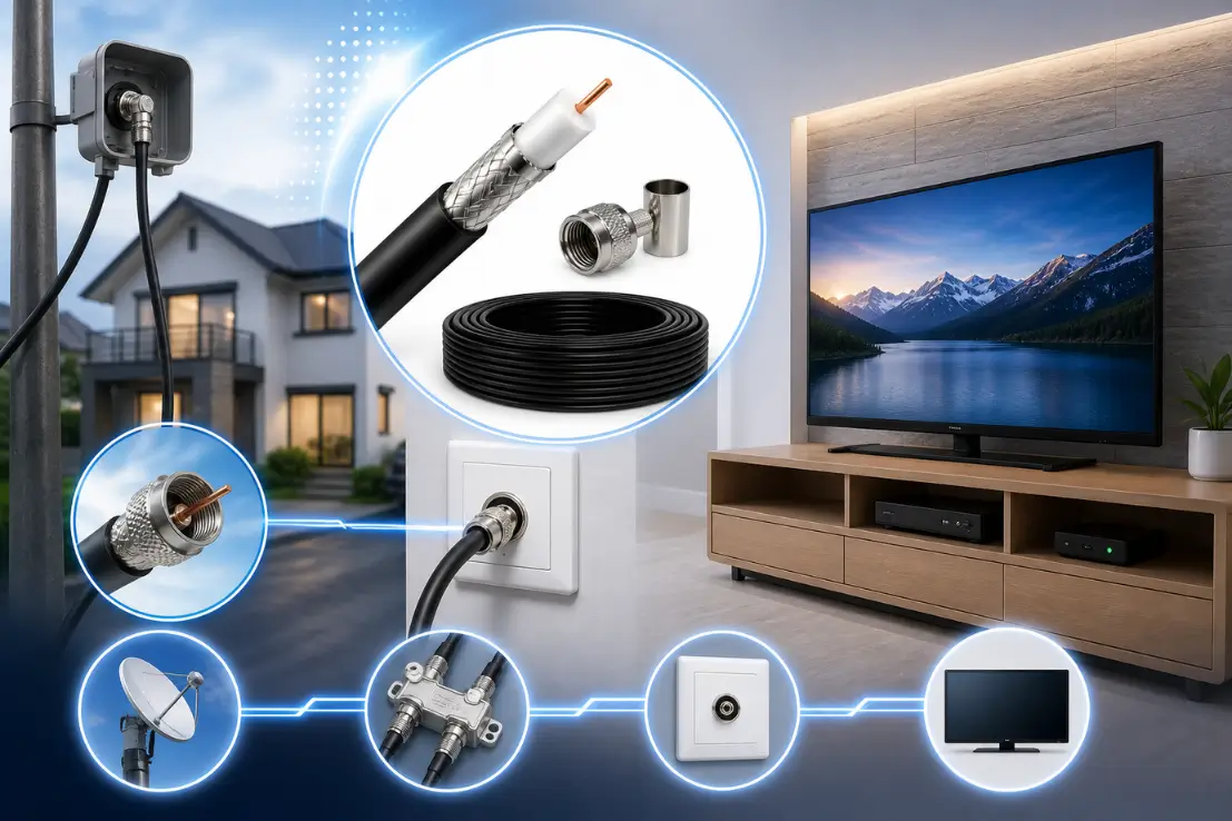 สาย Coaxial / สาย RG คืออะไร? มีกี่ชนิด ใช้กับงานอะไรบ้าง
