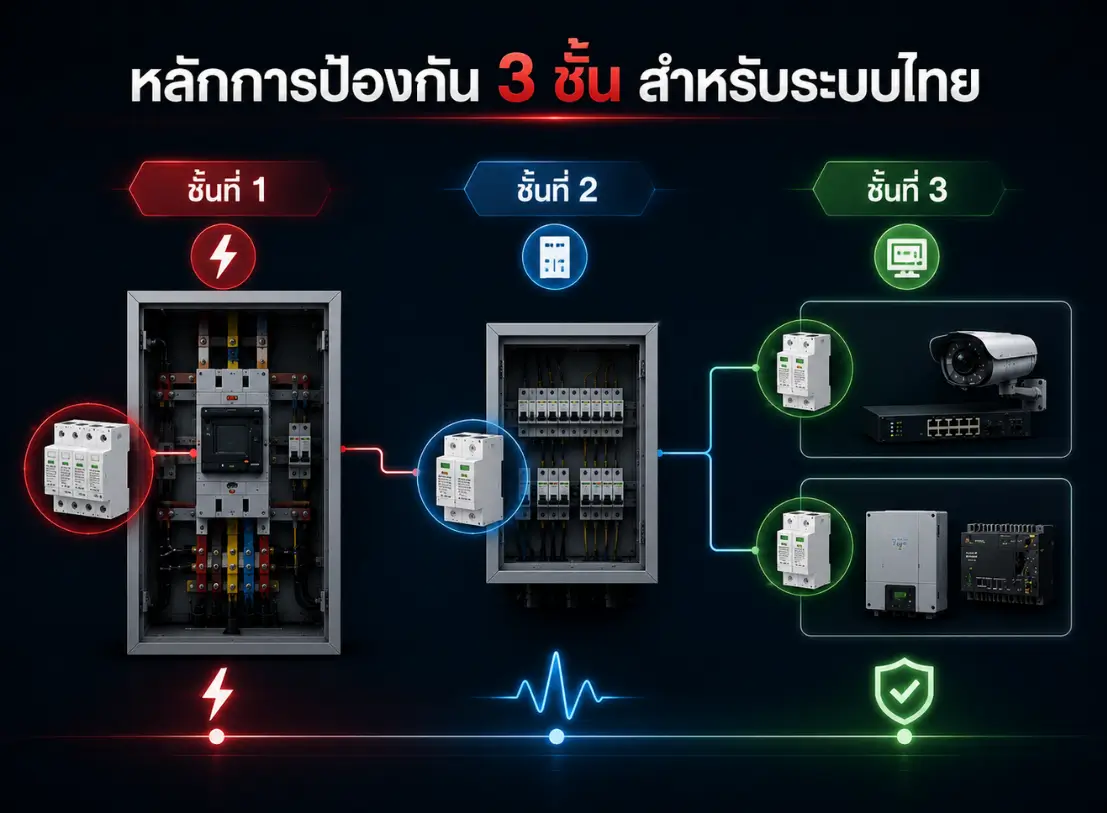 ทำไมระบบไฟฟ้าของไทยถึงทำลายอุปกรณ์ CCTV และ Network และวิธีหยุดวงจรเสียซ้ำซาก