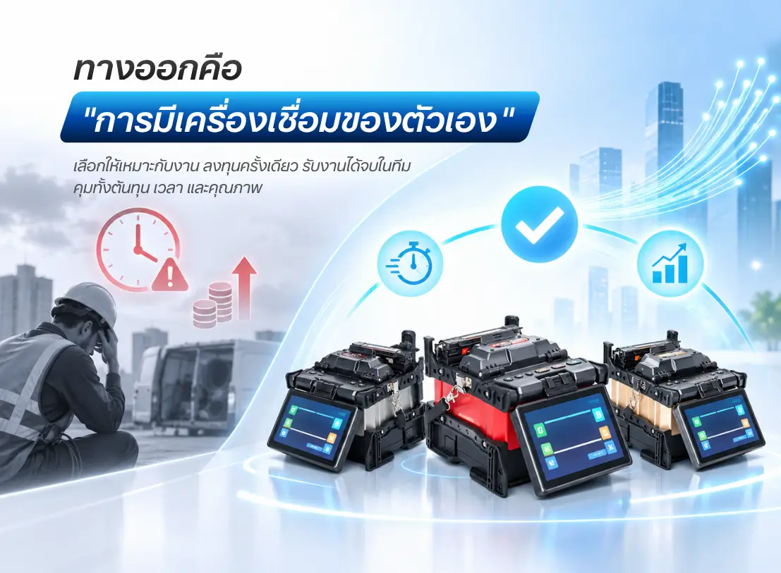 เครื่องเชื่อมไฟเบอร์ (Fusion Splicer) ซื้อที่ไหนดี?