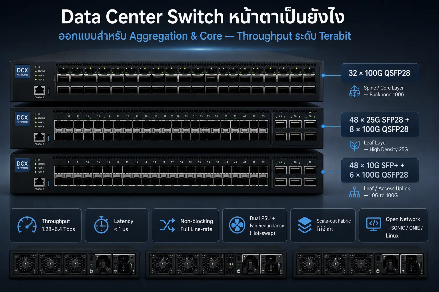 Data Center & Cloud Switch 100G/400G