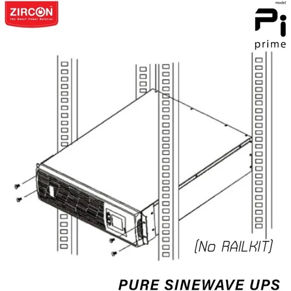 เครื่องสำรองไฟ ZIRCON UPS PI PRIME 2000VA / 1600W / LINEINTERACTIVE / PURESINEWAVE