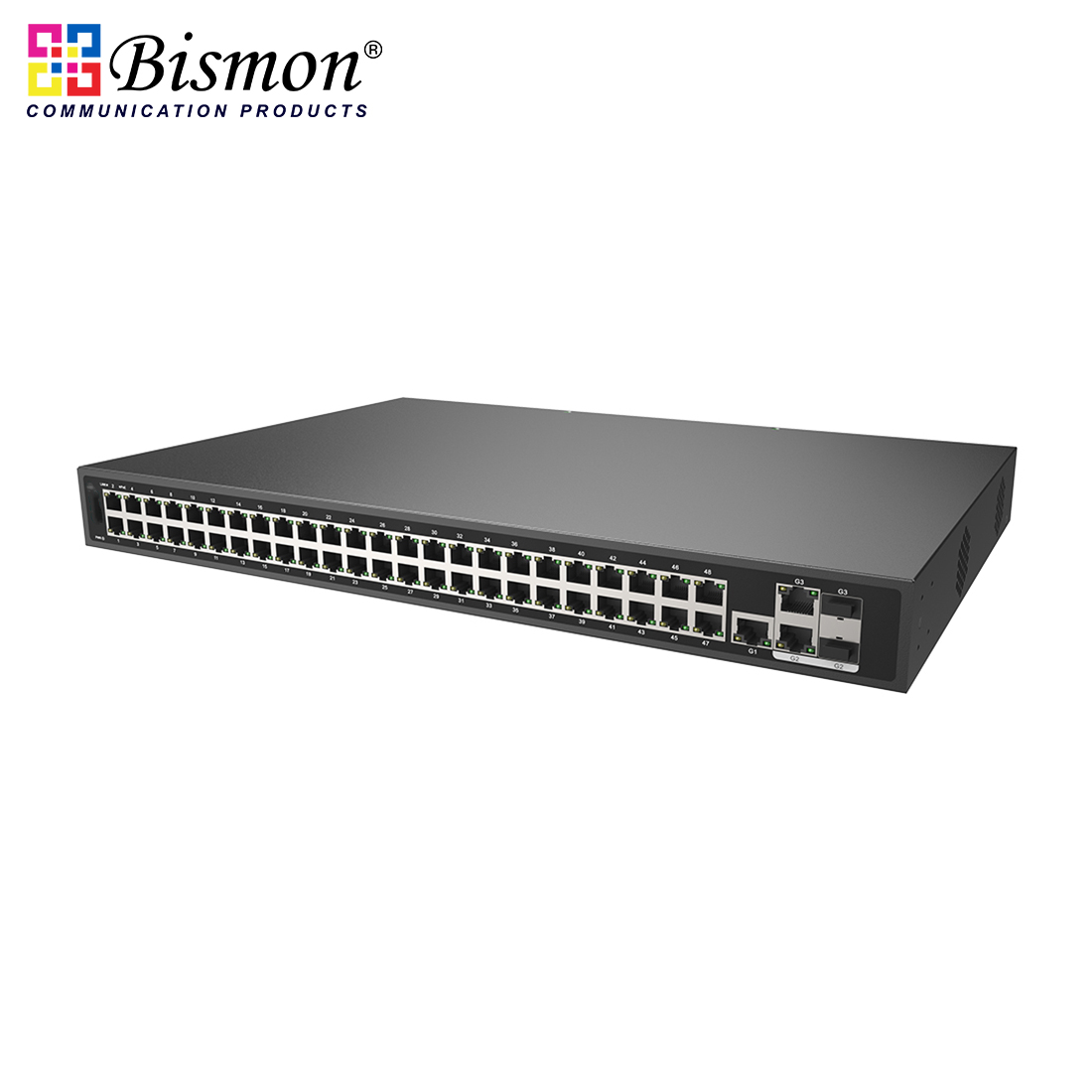 48x10/100M RJ45 and 3* RJ45 Gigabit and 2*SFP slots uplink(combo port) Unmanaged PoE