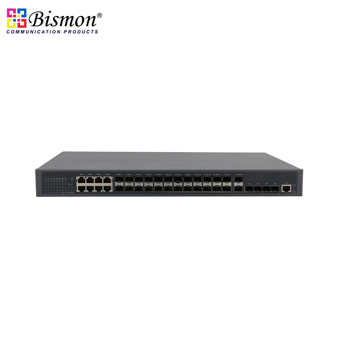 8*10/100/1000M RJ45 ports and 24*100/1000M SFP ports and 6*1/10G SFP+ mulit-optical port core routing switch