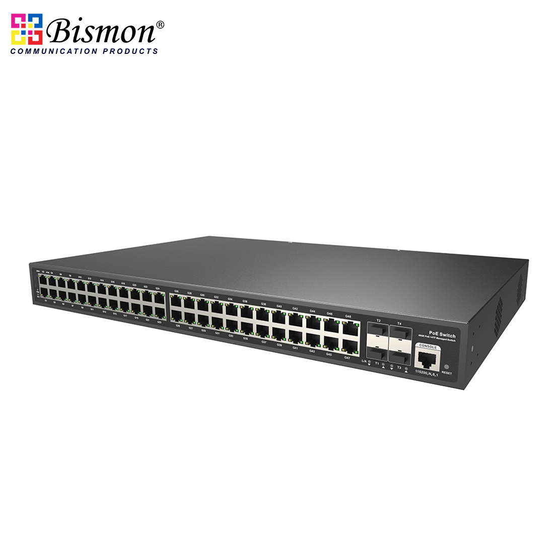 48*10/100/1000M RJ45 ports and 4*1/10G uplink SFP+L3 managed PoE switch (600W)