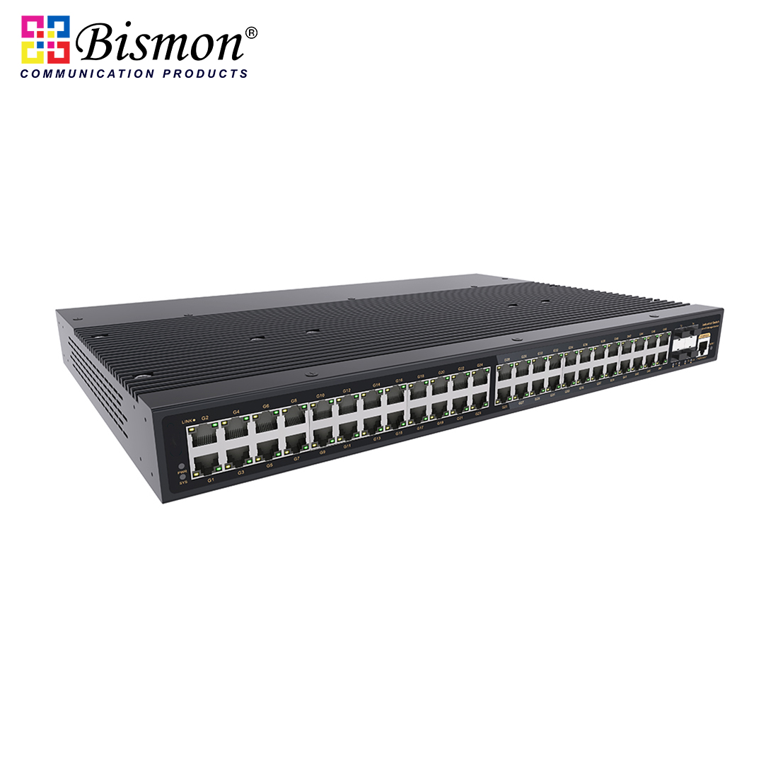 10G uplink 52-port L3 managed industrial Ethernet switch