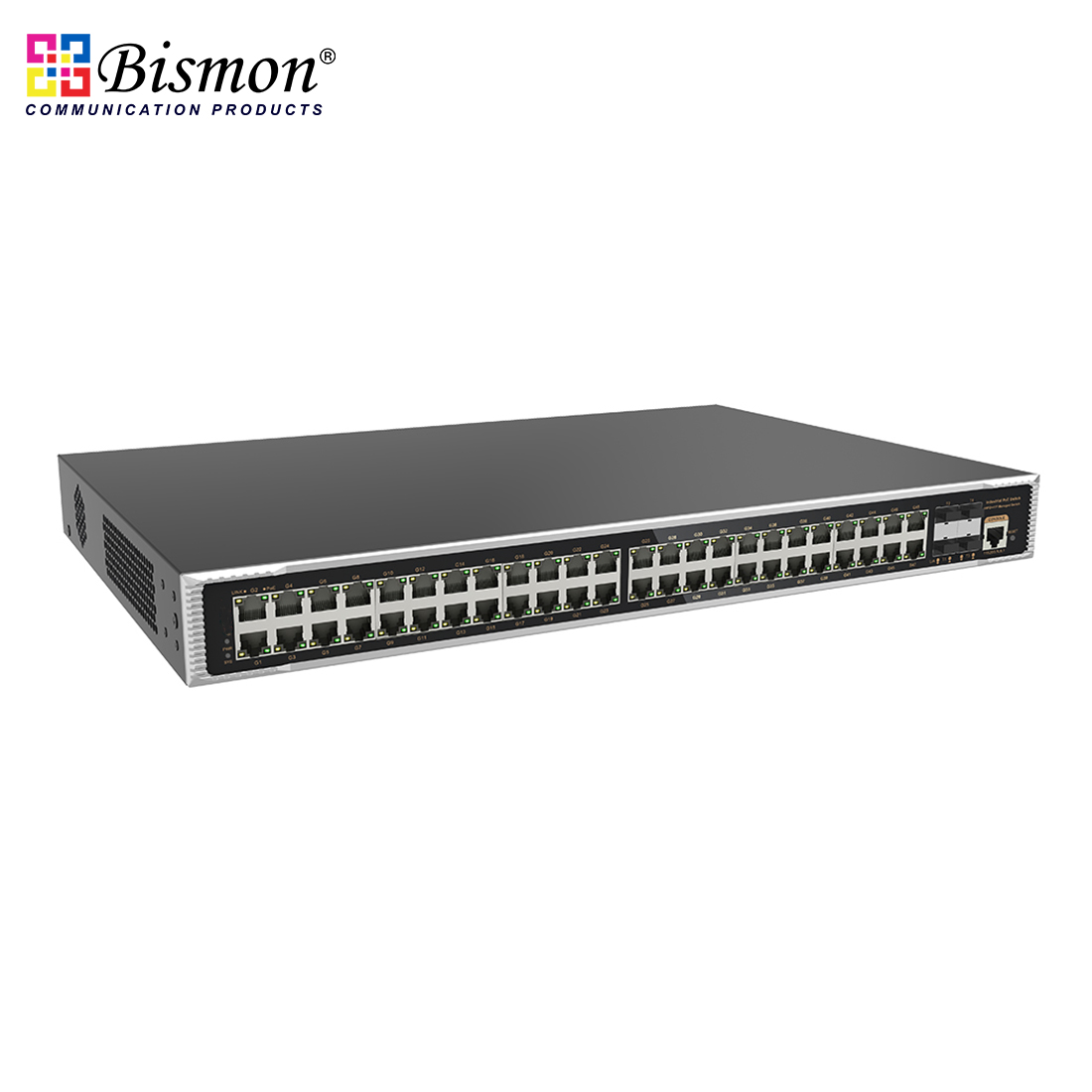 10G uplink 52-port L3 managed industrial PoE fiber switch