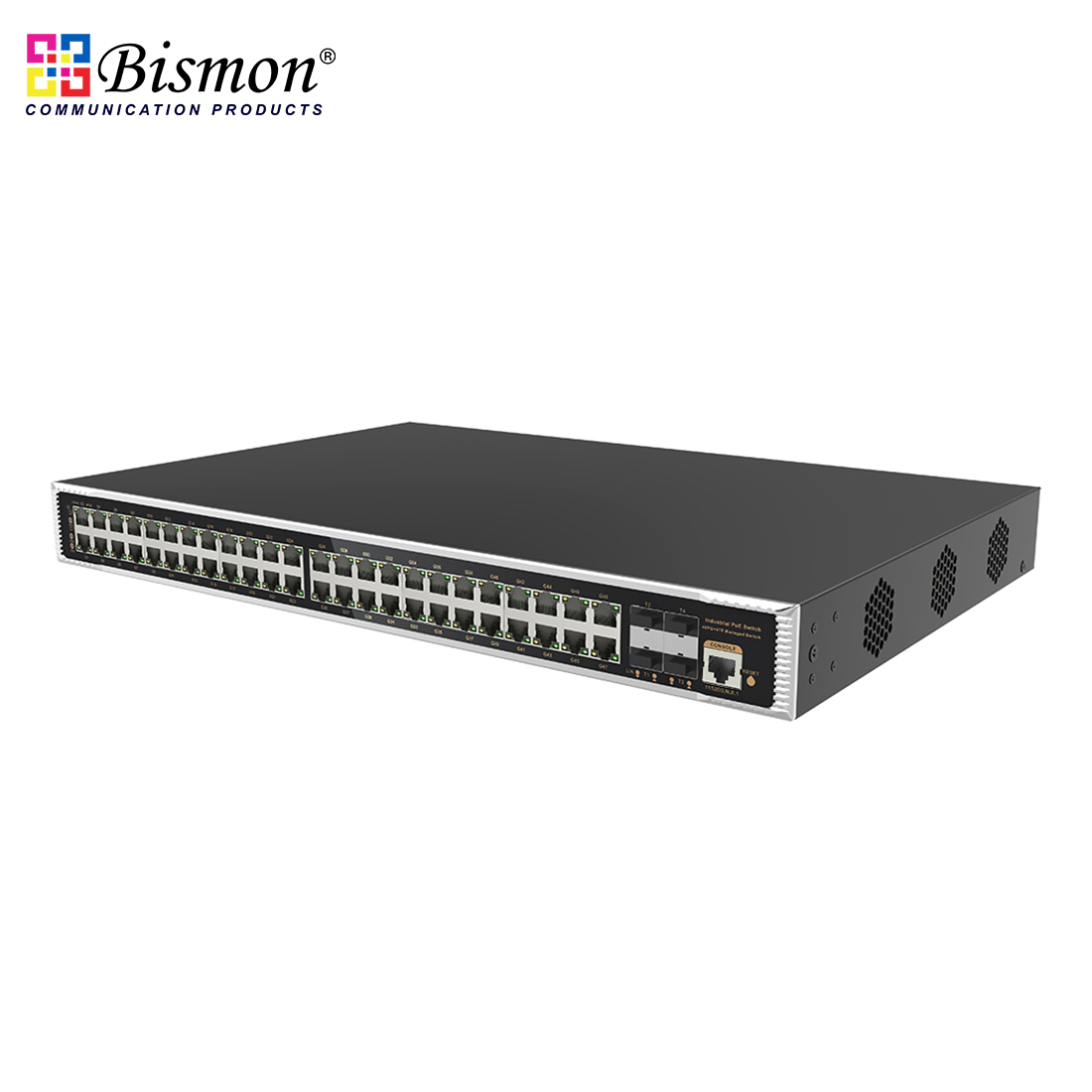 10G uplink 52-port L3 managed industrial PoE fiber switch