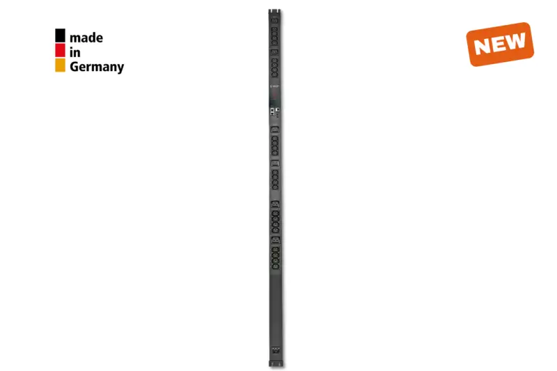 30-fold switched and metered PDU, 3-phase ,3 x 16 A, 24 x IEC C13, 6 x IEC C19