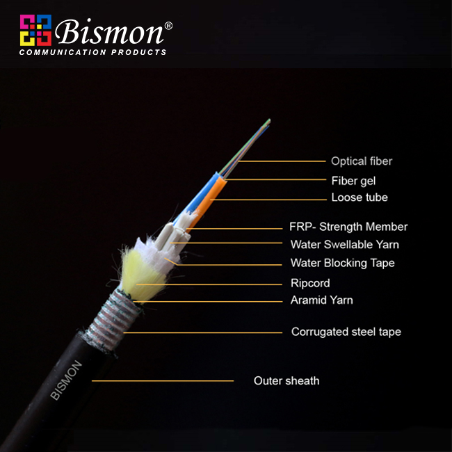 12 Core ARSS Fiber optic, Multi-mode 50/125um(OM2)