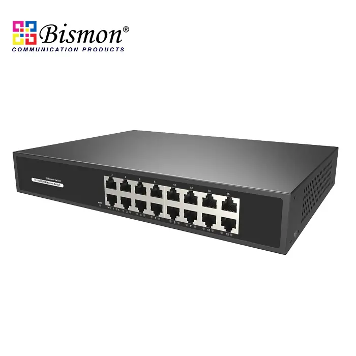16*10/100M RJ45 ports Unmanaged Ethernet switch
