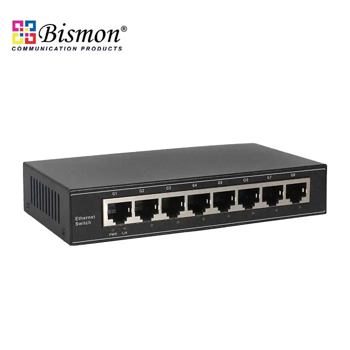 8*10/100/1000M RJ45 Port Network Switch Unmanaged