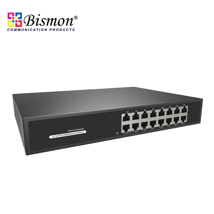 16*10/100/1000M RJ45 ports Unmanaged Ethernet switch