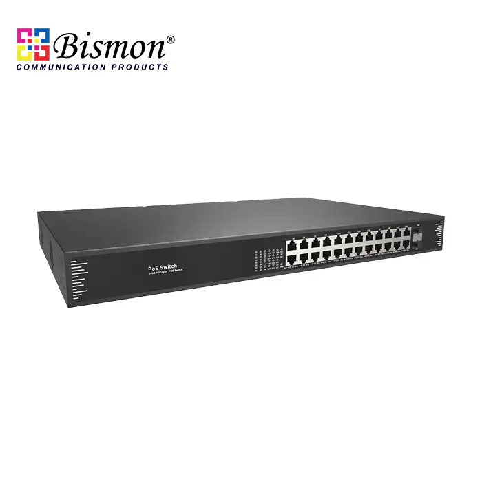 24 Port 10/100/1000M PoE+ 2xSFP slot Unmanaged Switch (600W)