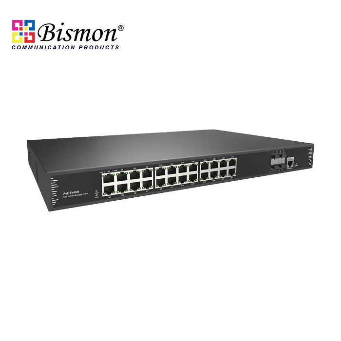 24Port 10/100/1000M PoE + 4SFP 1/10GB L3 Managed Switch(400W)