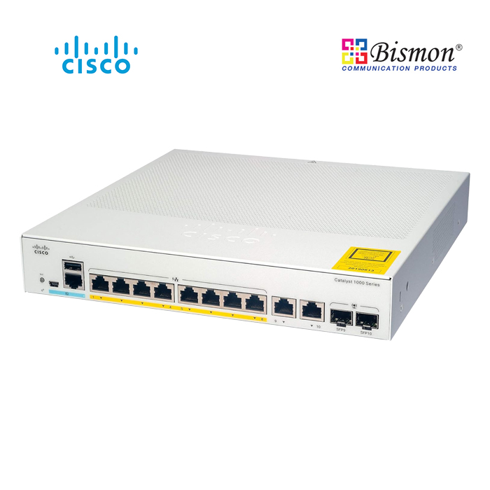 Catalyst 1000 8port GE, Ext PS, 2x1G SFP