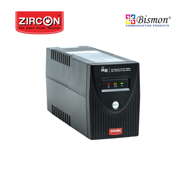 เครื่องสำรองไฟ Zircon Line Interactive UPS/ RE/ 1000VA/500W /LED Dindicator (Tower Type)