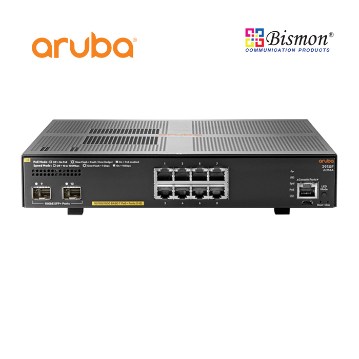 Aruba JL258A 2930F 8G PoE+ 2SFP+ Switch