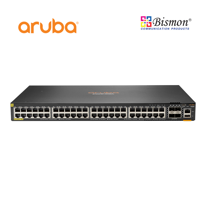 Aruba JL728A 6200F 48x ports 10/100/1000BASE-T Class 4 PoE Ports(740W), 4x 1/10G SFP ports L3