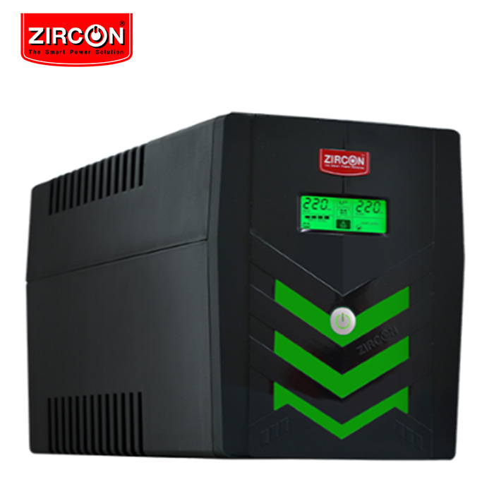 เครื่องสำรองไฟ Zircon UPS PI Pure Sinewave 2000VA 1400W RGB