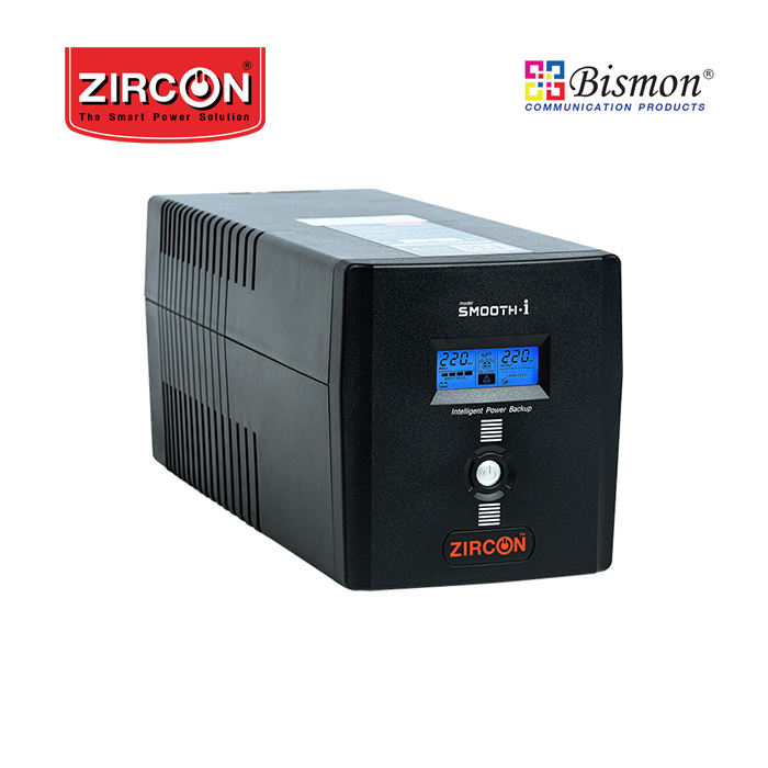 เครื่องสำรองไฟ Zircon Line Interactive UPS/ Smooth-i/ 1200VA/720W/ Digital Display (Tower type)