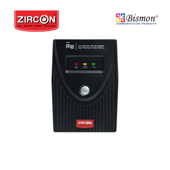 เครื่องสำรองไฟ Zircon Line Interactive UPS/ RE/ 1000VA/500W /LED Dindicator (Tower Type)