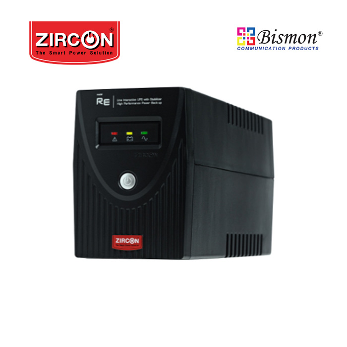 เครื่องสำรองไฟ Zircon Line Interactive UPS/ RE/ 1000VA/500W /LED Dindicator (Tower Type)